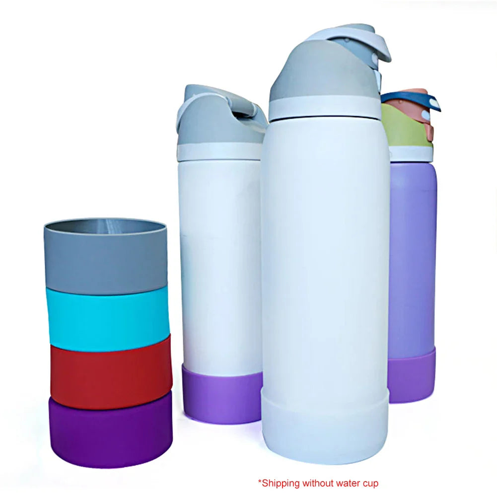 Silicone Water Bottle Boot – Anti-Slip Bottom Protector for Owala 32oz Flask Water Bottle