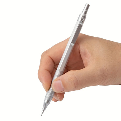 Low Center of Gravity Metal Mechanical Pencil Set – 0.3–2.0mm Lead Refills for Art, Sketching, Painting, and Writing