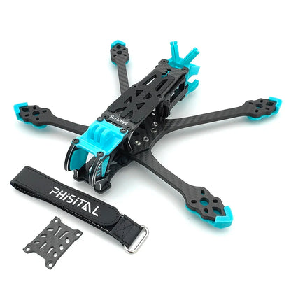PhiSital Mark5 DC/X O4 Pro 5-Inch Carbon Fiber FPV Frame Kit – RC Freestyle Racing Drone DIY Parts