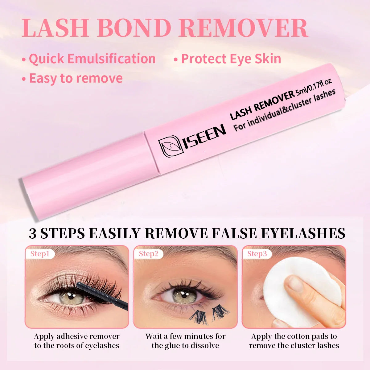 640pcs Individual Lashes DIY Eyelash Extension Kit – False Lashes, Bond & Seal, Tweezer, Eyelash Curler Makeup Tool Set