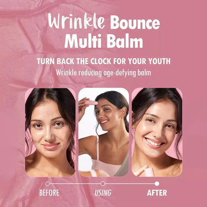 Wrinkle Bounce Moisturizing Multi Balm – All-in-One Daily Face Stick for Hydrating Lips, Eyes, Neck & Skin