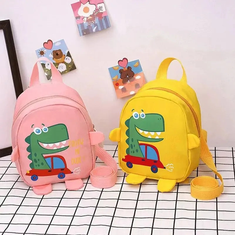 Cute Cartoon Dinosaur Kids Backpack – Anti-Lost Toddler School Bag for Kindergarten & Preschool