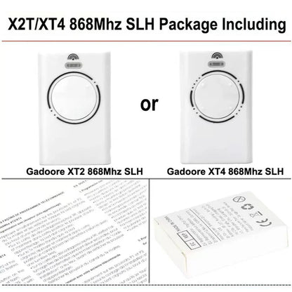 XT2 XT4 868 SLH LR Garage Door Remote – Compatible with 868MHz Frequency for XT2, XT4 Models