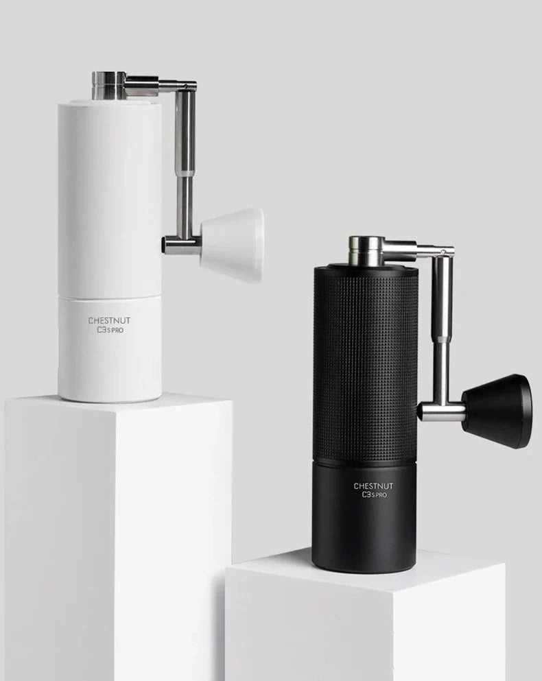 TIMEMORE Chestnut C3S PRO Manual Coffee Grinder — 25g Hand Grinder with Adjustable Steel Burr & Cleaning Brush