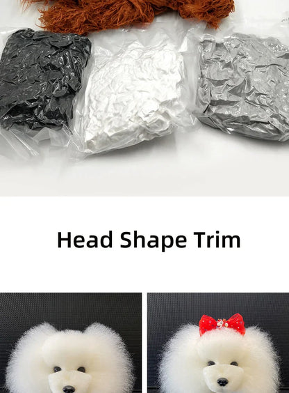 Pet Grooming Practice Poodle Model — Full Body Simulation Dog Mannequin for Grooming Training