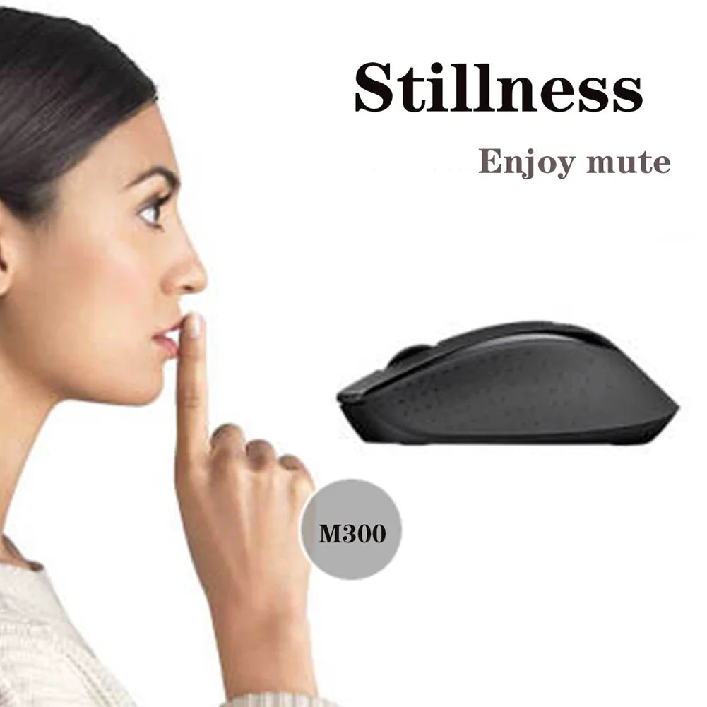 Logitech M330 Wireless Gaming Mouse - 2.4GHz USB, 1000DPI, 3-Button Optical Mouse for Laptops & PCs
