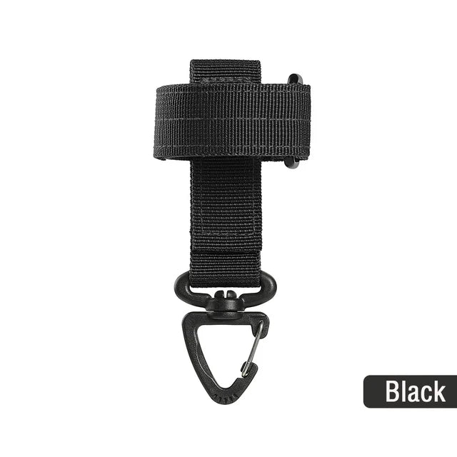 Multi-Purpose Nylon Gloves with Hook – Safety Clip Work Gloves for Tactical, Climbing, & Camping Outdoor Activities