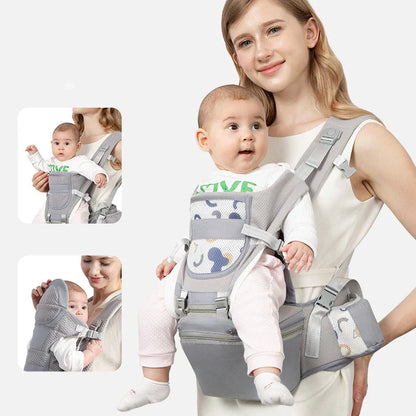 2026 Ergonomic Newborn Baby Carrier Backpack – Infant Hip Seat Front-Facing Kangaroo Wrap Sling for Travel & Hands-Free Comfort