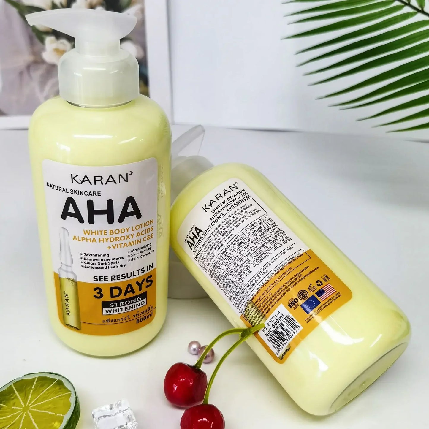 500ml Whitening Body Cream – Moisturizing & Lightening Lotion with Vitamin C&E for Smooth, Even Skin