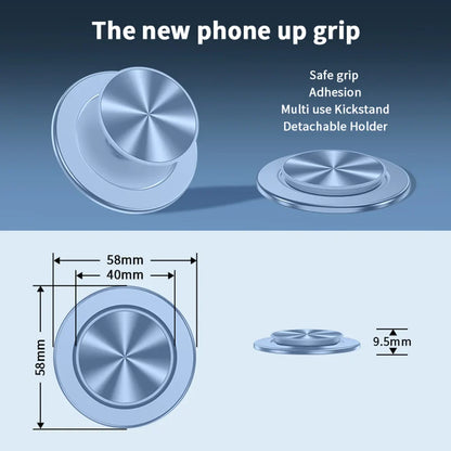 Socket Magnetic Phone Ring Grip - Strong Magnet Holder for iPhone 15, 14, 13, 12 Series, Foldable Phone Stand