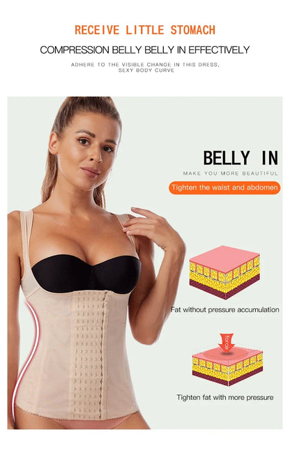 Waist Corset Postpartum Shapewear – Slimming Tummy Trainer, Flat Belly Waist Trainer & Body Shaper for Women
