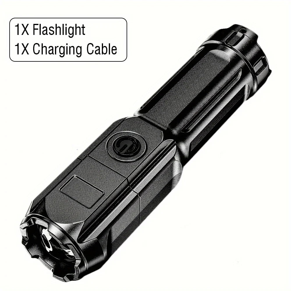 Portable UV Flashlight UV395NM – Zoomable ABS Torch with 3 Modes for Camping, Pet Stains, & Fluorescent Detection