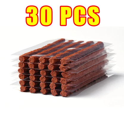 Car & Motorcycle Tire Repair Kit – Tubeless Tyre Puncture Plug Set with Rubber Strips for Truck & Vacuum Tire Repairs