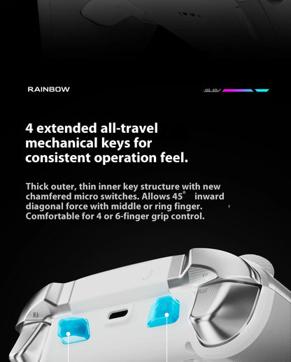 Bigbigwon Rainbow3 Wireless Game Controller Charging Base – RGB Magnetic Dock for PC Gaming