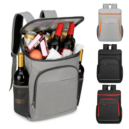 30L Leakproof Insulated Cooler Backpack: Perfect for Outdoor Camping, Hiking, Picnics, and Beach - Food Insulation Lunch Bag