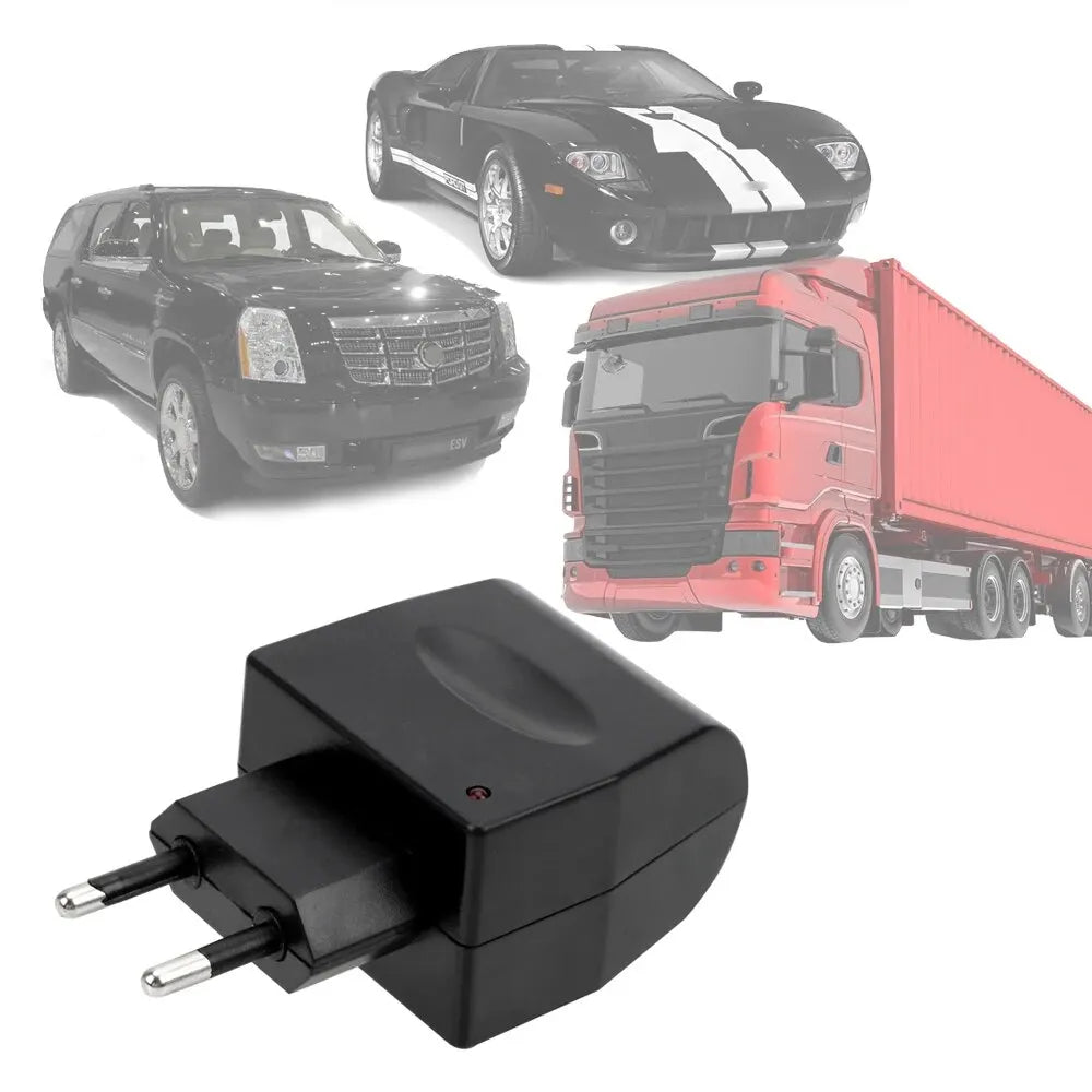 AC 220V to DC 12V Car Cigarette Lighter Adapter - Auto Accessories Converter with EU/US Plug, Black Interior Parts