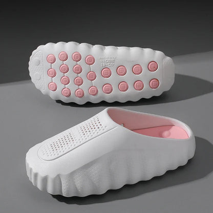 Men’s Outdoor Slide Sandals - Soft Thick Sole Breathable Non-Slip Summer Slippers