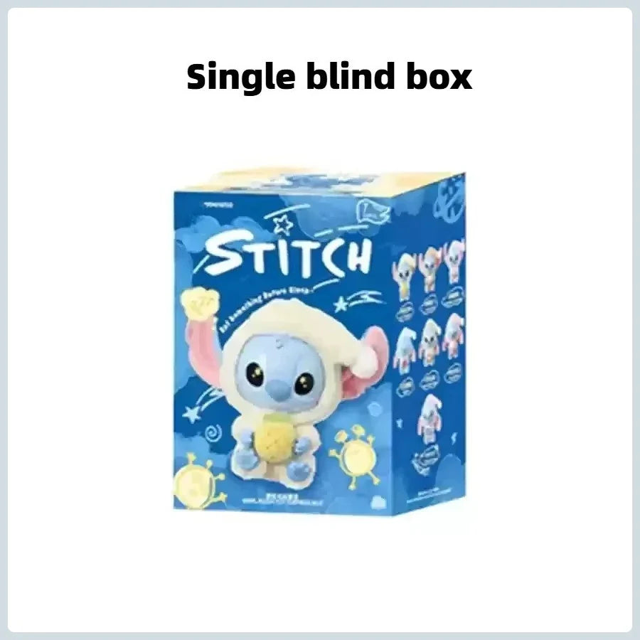 Miniso New Stitch "Eat Something Before Sleep" Series Vinyl Blind Box – Cute Plush Doll Bag Pendant Mystery Toy Surprise Gift
