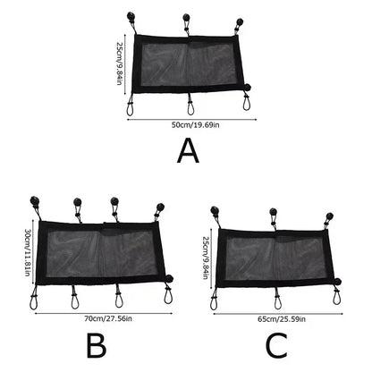 8-Hole Socket Cable Management Net – Under-Desk Cord Organizer Mesh for Flexible Wire and Cable Storage