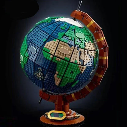 2585PCS Globe Map Building Block Set – Creative MOC Model Toy for Children’s Educational Assembly & Birthday Gift