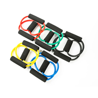 Yoga Resistance Bands – 8-Shaped Elastic Sports Exercise Puller – Chest Expander for Body Building and Home Gym Fitness