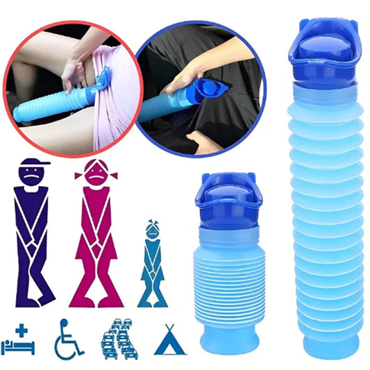 Ansblue 750ML Portable Mini Toilet Urine Bag - Foldable and Compact for Travel, Camping, and Hiking, Suitable for Women, Men, and Children