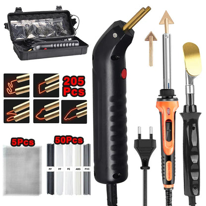 100W Plastic Welding Machine Kit | Automotive Bumper Crack Repair Gun with Iron | Hot Stapler Soldering Iron Garage Tool
