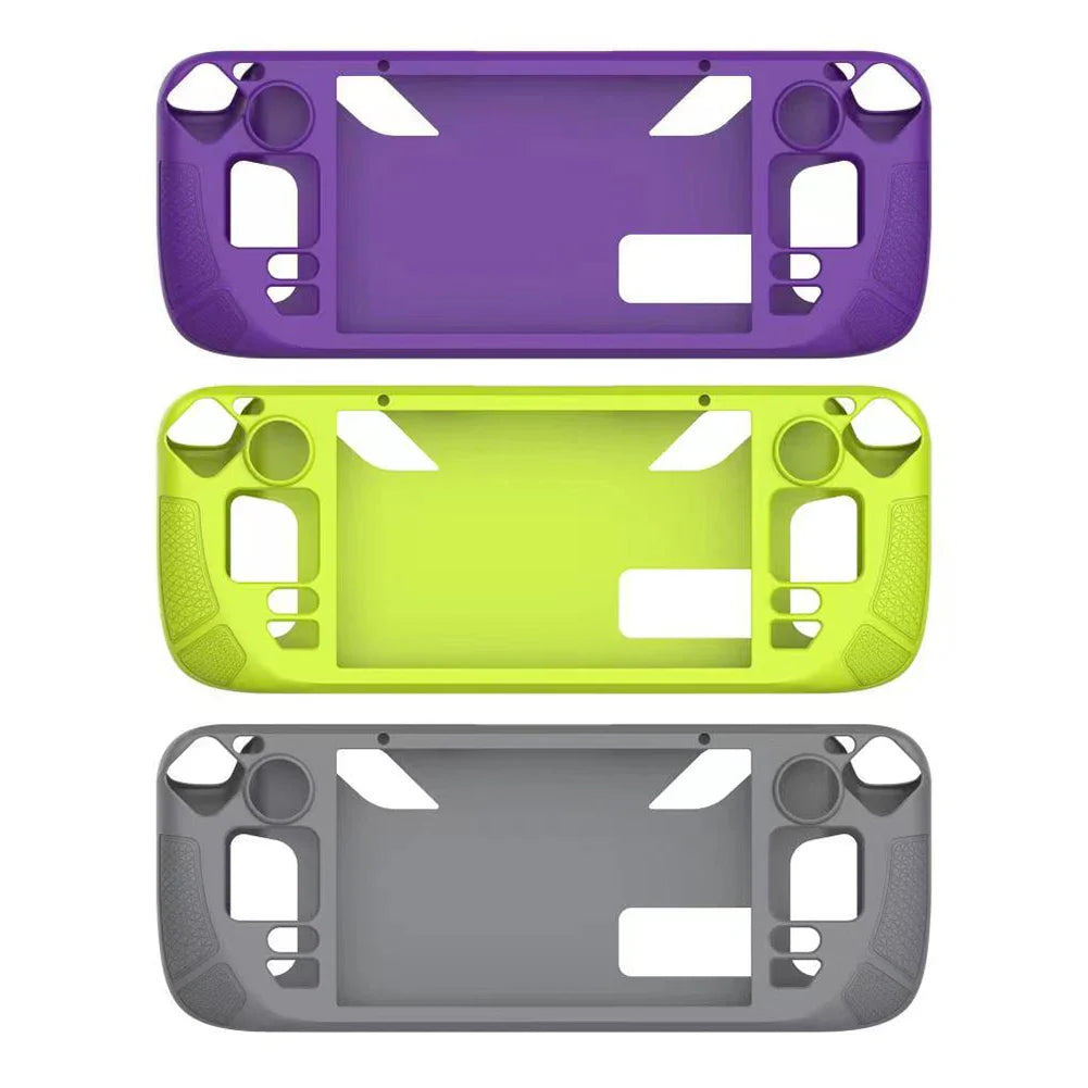 Silicone Console Protector for Steam Deck – Anti-Slip Soft Shell Case with Bracket Replacement Accessories