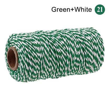 2mm 100M Macrame Cotton Cord – Twine Thread for DIY Crafts, Wall Hangings, Bohemian Wedding & Home Decor