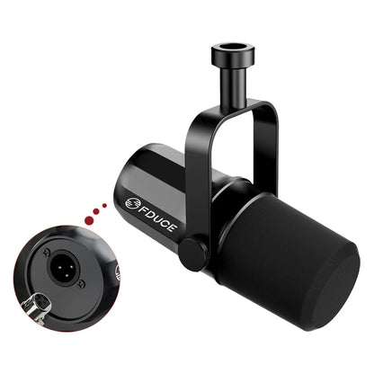 FDUCE SL40X/SL40 Dynamic Microphone — Metal Headset with Sound Insulation, Ideal for Podcasts, Live Broadcast & Gaming