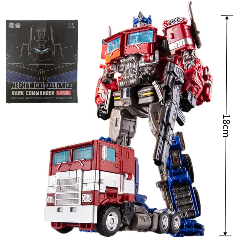 Robot Car Transformation Toy - Alloy Plastic Optimus Prime Action Figure Kids Birthday Gift