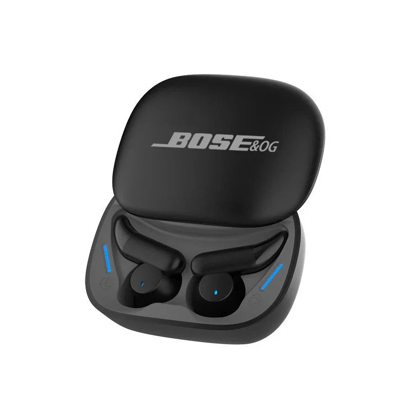 BOSE&OG Wireless Bluetooth In-Ear Headphones – Noise-Cancelling Sleep Earbuds with Mic & Sliding Cover for Sports/Gaming