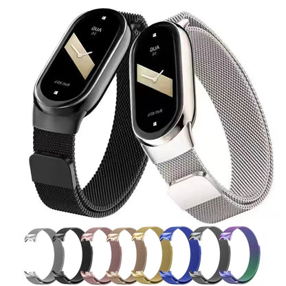 Metal Stainless Steel Strap for Xiaomi Mi Band 8 & 9 – Replacement Smart Bracelet Watchband