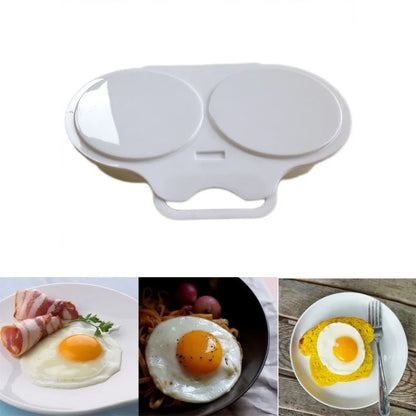 Food Grade Plastic Microwave Egg Steamer - Convenient Cooking Mold and Egg Poacher, Kitchen Gadget for Fried Eggs