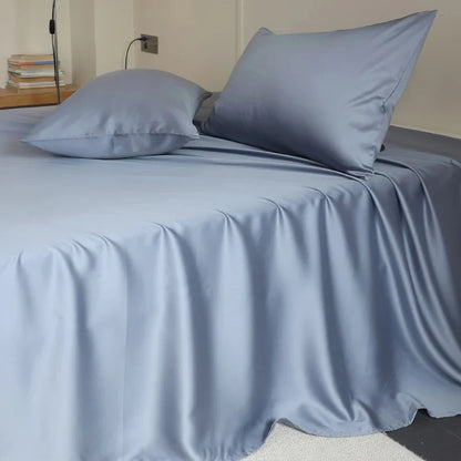 100% Mulberry Silk Bed Sheet Set - Luxury Silk Bedding with Fitted Sheet, Flat Sheet & Pillowcases