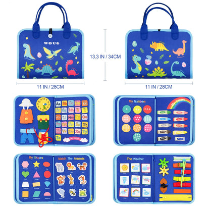 Montessori Busy Board Toy for Toddlers – Fine Motor Skills, Educational Learning Activities & Life Skills Sensory Toy