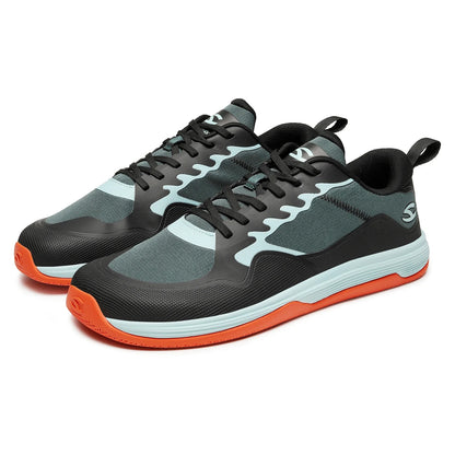 HOBIBEAR Unisex Walking Sneakers – Lace-Up Hiking & Running Shoes for Men & Women, Outdoor Artificial Leather Trainers