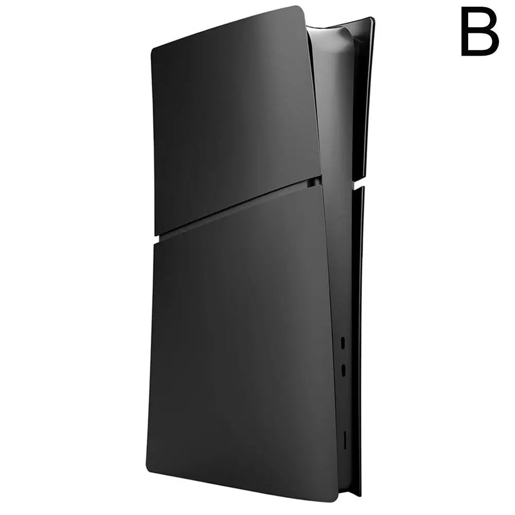 Black Replacement Faceplate for PS5 Slim – Digital & Optical Drive Version Protective Hard Shell Cover