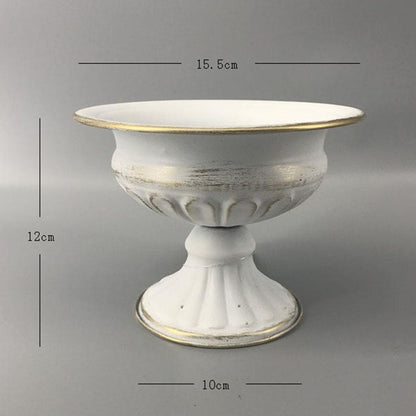 Metal Flower Vase & Candle Holder — Table Centerpiece for Wedding, Anniversary, Party & Hanging Decorations