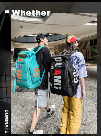 Sport Gym Bag for Men – Large Waterproof Fitness & Travel Backpack, Shoulder/Crossbody Skate Pack with Dry/Wet Compartments