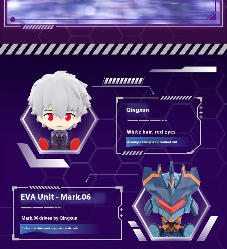 Evangelion Mini Sitting Series Blind Box – Anime Figure Collectible Decoration & Custom Gift