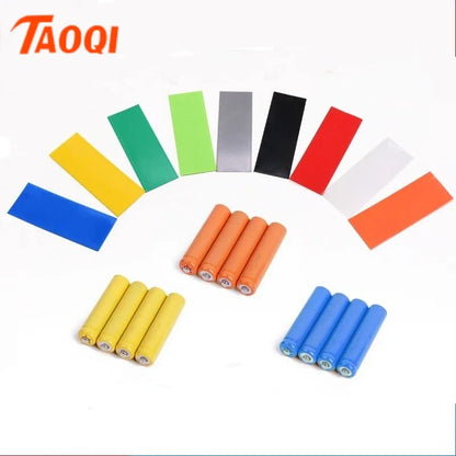18650 PVC Heat Shrink Wrap Tubing – Pre-Cut Insulated Battery Sleeves (20/50/100pcs) Protective Shrink Film Cases