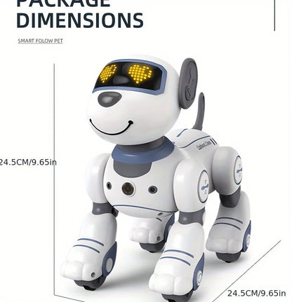 Intelligent Robot Dog Toy - Remote Control, Sing & Dance, Smart Interactive Programmable Puppy for Kids