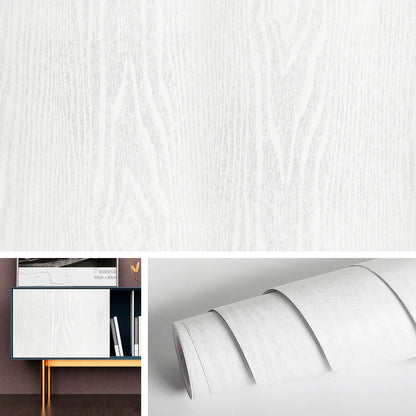Self-Adhesive Waterproof Wood Grain Vinyl Wallpaper Roll – PVC Wall Sticker for Furniture Renovation & Bedroom Home Decor