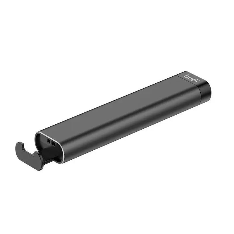 BUDI Multi-Function Smart Adapter – Data Cable, SIM Kit, TF Card Reader, Storage Case & Phone Cradle