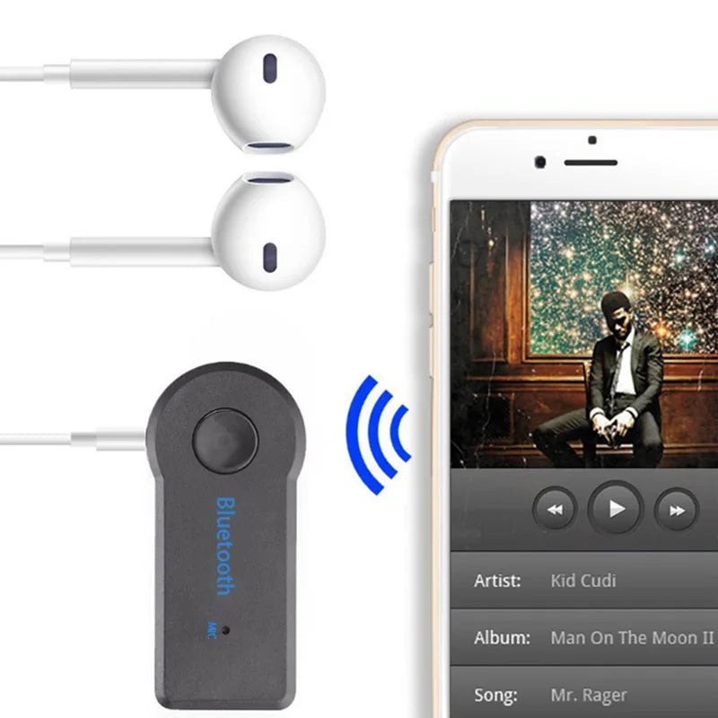 2-in-1 Bluetooth 5.0 Audio Adapter – Wireless Receiver & Transmitter for Car, Headphones, AUX