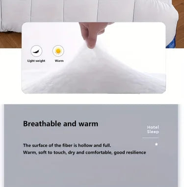 Hotel Style Winter Comforter – Soft, Fluffy & Breathable Quilt Blanket, Lightweight & Warm, Queen/King 220x240cm