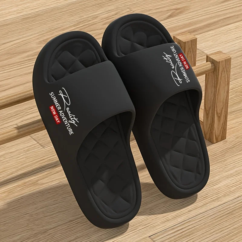 Men’s EVA Summer Slippers – Lightweight Soft Anti-Slip Indoor & Outdoor Casual Home Shoes with Innovative Design