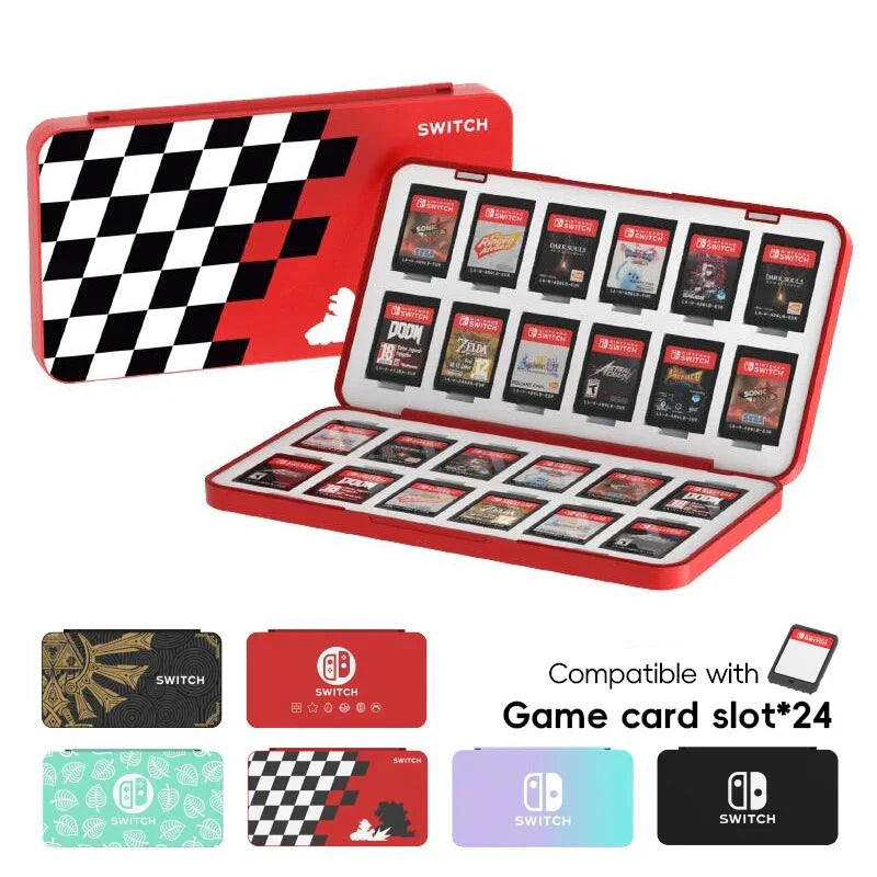 24 in 1 Game Card Case Holder - Hard Shell Protective Storage Box for Nintendo Switch/Lite/OLED Accessories