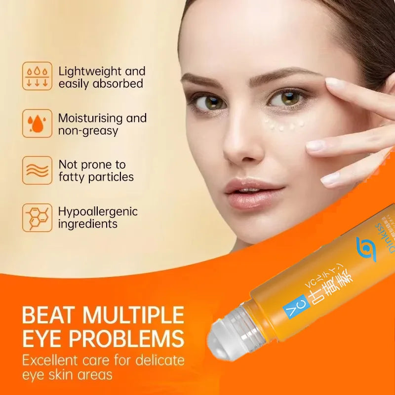 Anti-Dark Circle Eye Serum — Retinol Oil for Wrinkle Removal, Firming, Eye Bag Reduction, Fine Line Fading & Brightening Korean Eye Care